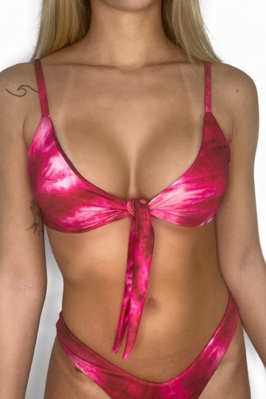 Top Malibu Tie Dye Rosa Mahalo Bikini 2702